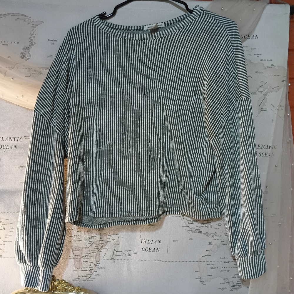 Vintage Striped Crop Top